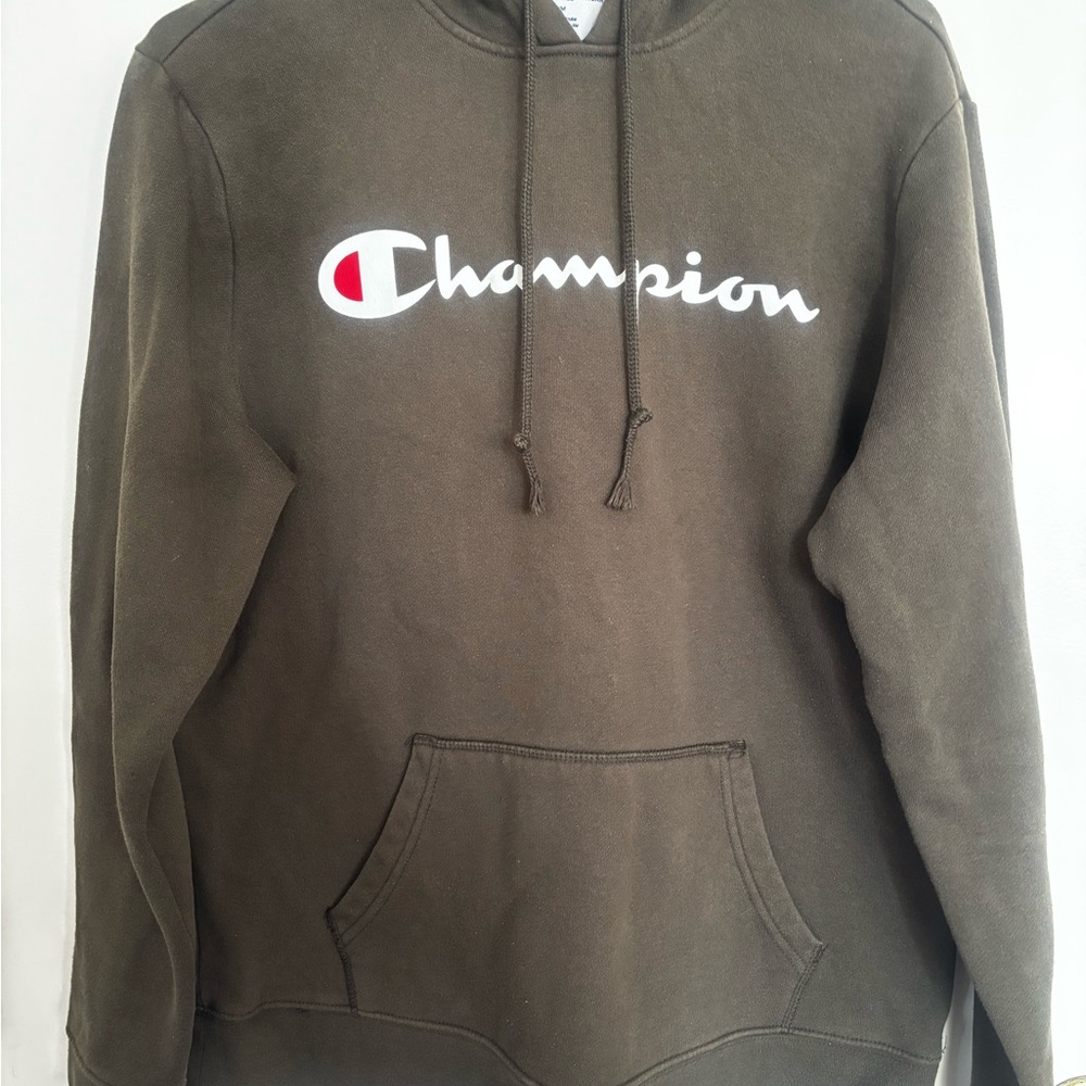 Champion Men's Khaki Hoodie